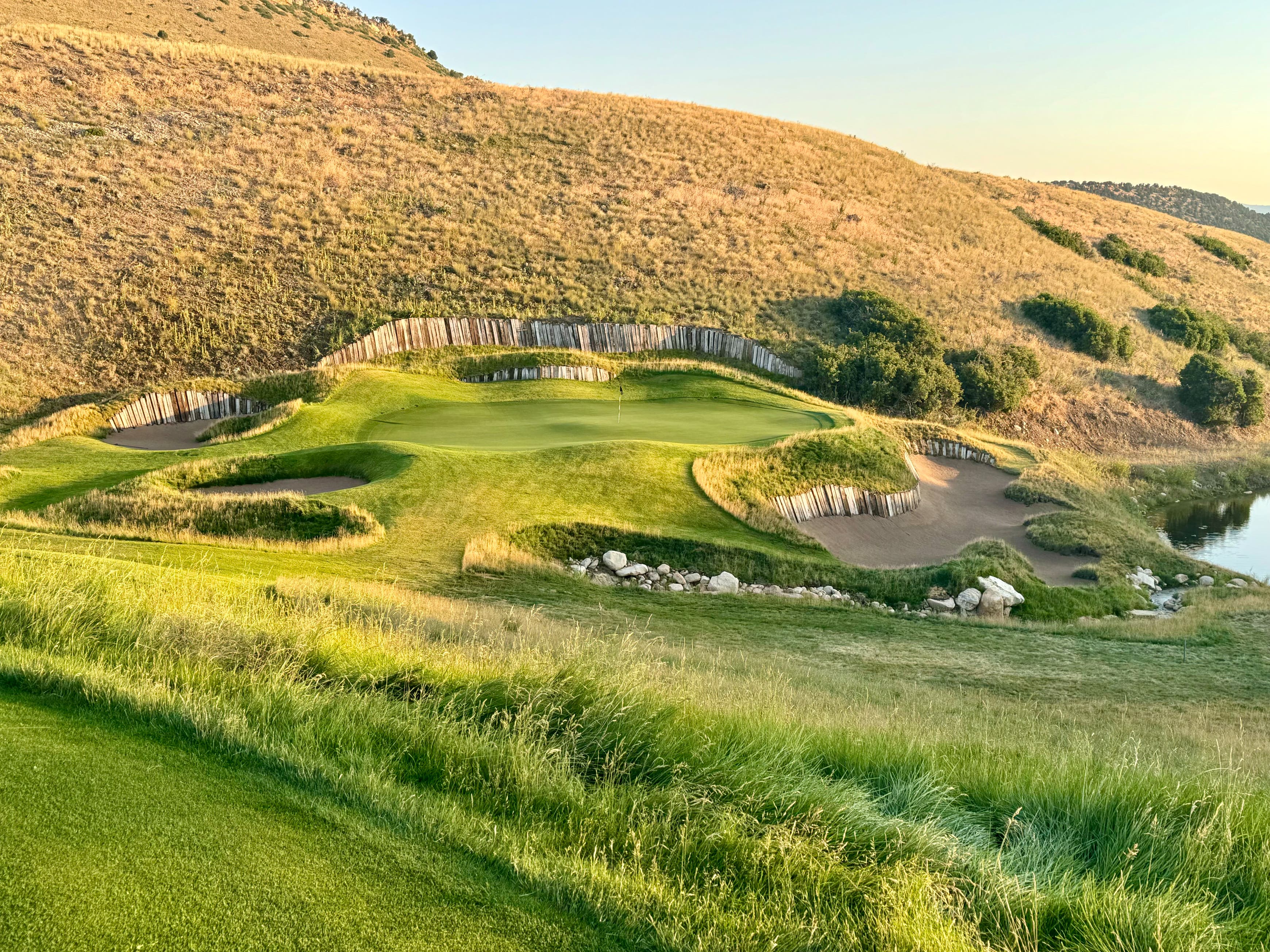 Landscape putting greens and fairway photo of the Wohali golf course