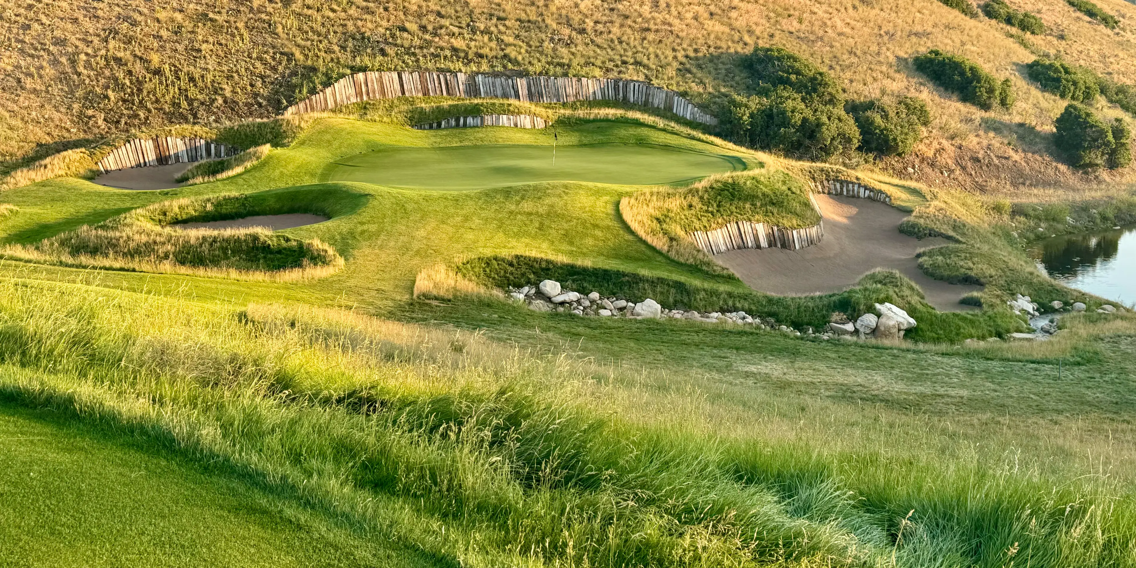 Landscape putting greens and fairway photo of the Wohali golf course