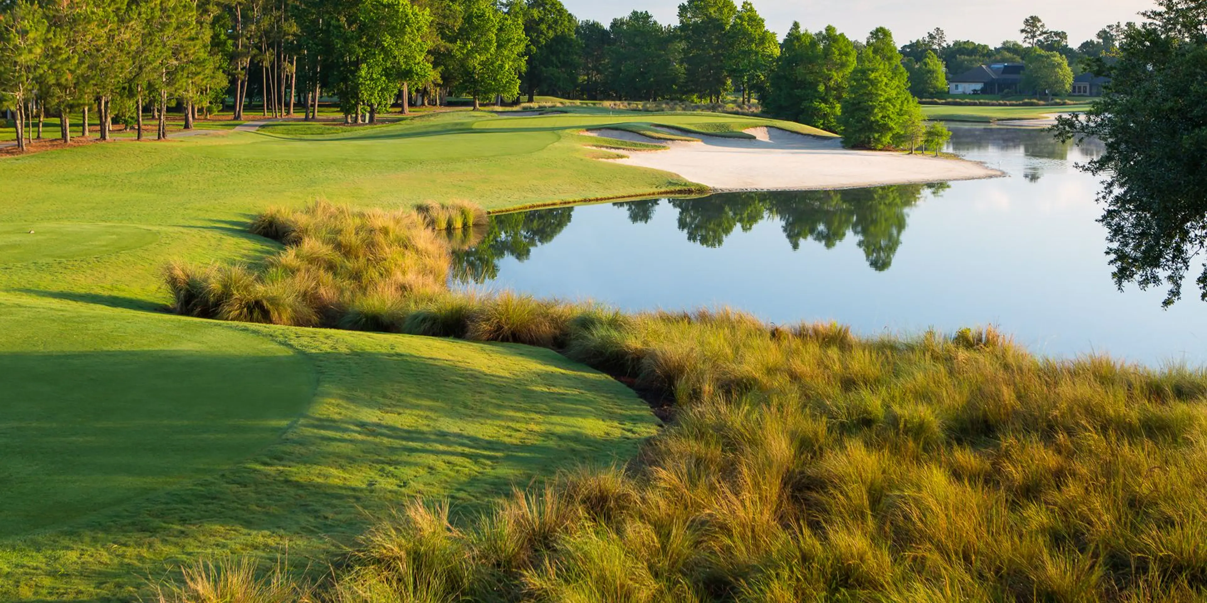 Landscape putting greens and fairway photo of the World Golf Village golf course