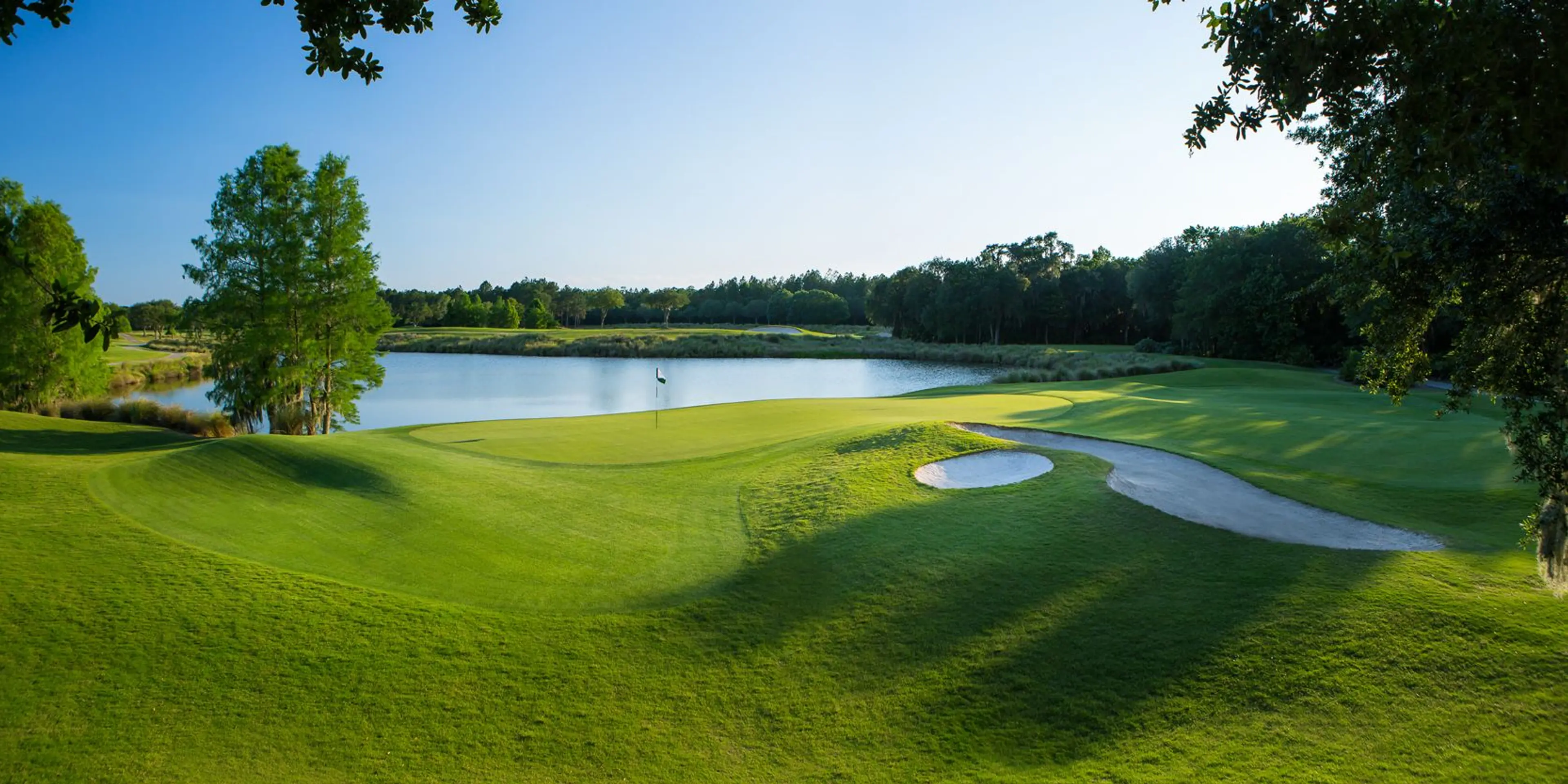 Landscape putting greens and fairway photo of the World Golf Village golf course
