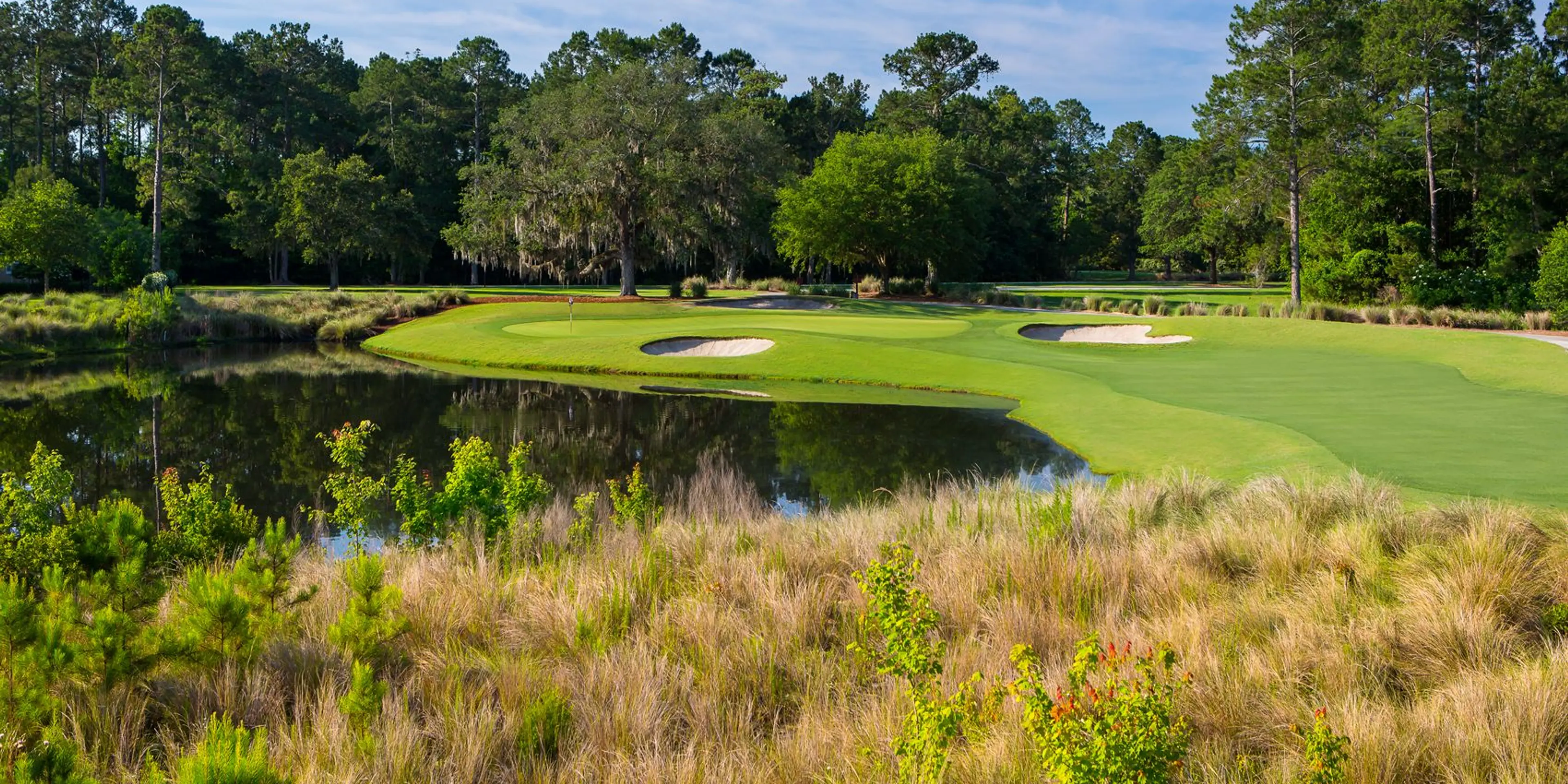 Landscape putting greens and fairway photo of the World Golf Village golf course
